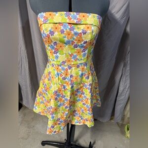 DENIM Floral Sleeveless Dress